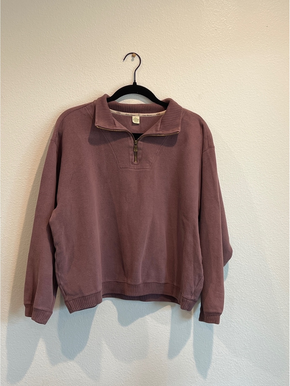 Tommy Bahama Pullover Half-Zip Sweatshirt in Mauve, Size Small